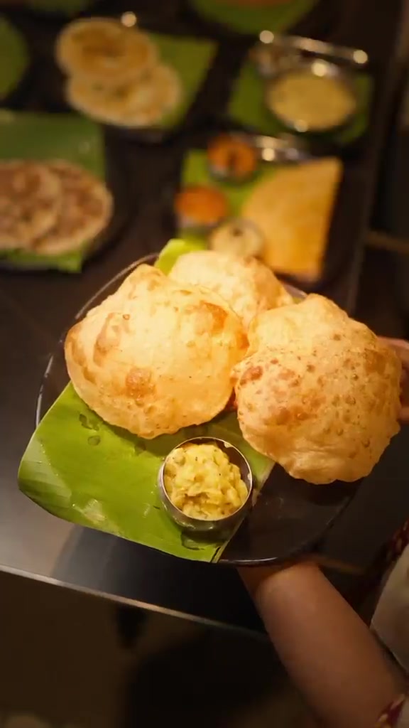 Poori plate at Sri Ram Cafe, Koramangala